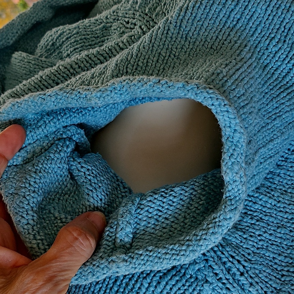 L.L. Bean Blue Turtleneck Sweater - Picture 8 of 10